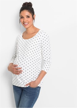 Shirt ciążowy z nadrukiem (2 szt.), bawełna organiczna ze sklepu bonprix w kategorii Bluzki ciążowe - zdjęcie 170589315