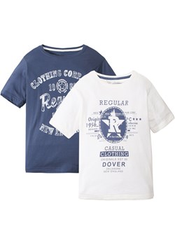 T-shirt chłopięcy z bawełny organicznej  (2 szt.) ze sklepu bonprix w kategorii T-shirty chłopięce - zdjęcie 170589529