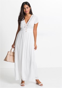Długa sukienka letnia z koronką ze sklepu bonprix w kategorii Sukienki - zdjęcie 170589938