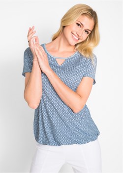 Shirt z gumką, krótki rękaw ze sklepu bonprix w kategorii Bluzki damskie - zdjęcie 170590069