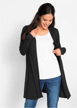 Długi shirt bez zapięcia, długi rękaw ze sklepu bonprix w kategorii Swetry damskie - zdjęcie 170590308