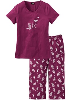Piżama z krótkim rękawem i spodniami 3/4 ze sklepu bonprix w kategorii Piżamy damskie - zdjęcie 170590337