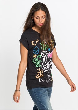 T-shirt z nadrukiem ze sklepu bonprix w kategorii Bluzki damskie - zdjęcie 170591146