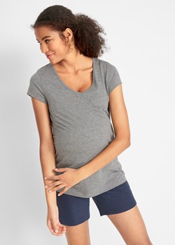 Shirt ciążowy basic (2 szt.), bawełna organiczna ze sklepu bonprix w kategorii Bluzki ciążowe - zdjęcie 170591447