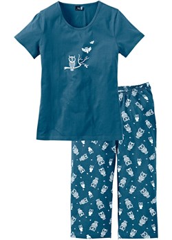 Piżama z krótkim rękawem i spodniami 3/4 ze sklepu bonprix w kategorii Piżamy damskie - zdjęcie 170592066