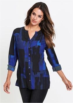 Długa bluzka z nadrukiem ze sklepu bonprix w kategorii Bluzki damskie - zdjęcie 170592175
