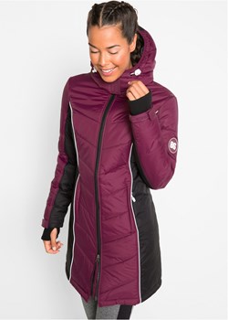 Płaszcz narciarski pikowany, z materiału odpychającego wodę ze sklepu bonprix w kategorii Płaszcze damskie - zdjęcie 170592299