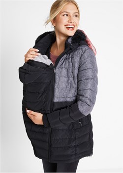Płaszcz ciążowy z wstawką na nosidełko niemowlęce, z nadrukiem ze sklepu bonprix w kategorii Kurtki ciążowe - zdjęcie 170592379