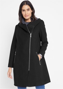 Długa kurtka z ukośnym zamkiem ze sklepu bonprix w kategorii Kurtki damskie - zdjęcie 170592438