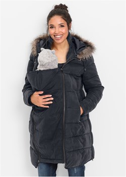 Kurtka ciążowa / z wstawką na nosidełko niemowlęce, pikowana ze sklepu bonprix w kategorii Kurtki ciążowe - zdjęcie 170592566
