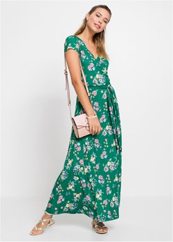 Długa sukienka z założeniem kopertowym ze sklepu bonprix w kategorii Sukienki - zdjęcie 170592706