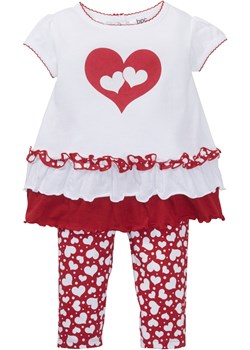 Koszulka niemowlęca + legginsy (2 części), bawełna organiczna ze sklepu bonprix w kategorii Komplety niemowlęce - zdjęcie 170592929