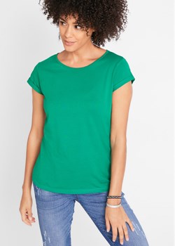 Shirt bawełniany, krótki rękaw ze sklepu bonprix w kategorii Bluzki damskie - zdjęcie 170593065