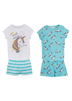 Piżama dziewczęca z krótkimi spodniami (4 części) ze sklepu bonprix w kategorii Piżamy dziecięce - zdjęcie 170593239