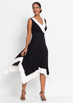 Sukienka midi z szeroką częścią spódnicową ze sklepu bonprix w kategorii Sukienki - zdjęcie 170593435