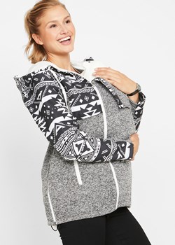 Bluza rozpinana ciążowa z polaru, z wstawką na nosidełko ze sklepu bonprix w kategorii Bluzy ciążowe - zdjęcie 170593625