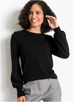 Sweter z balonowymi rękawami ze sklepu bonprix w kategorii Swetry damskie - zdjęcie 170593669