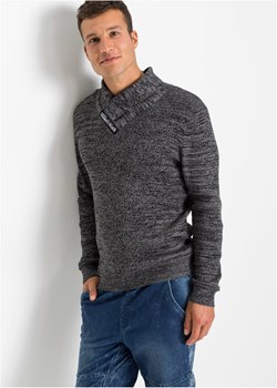 Sweter z szalowym kołnierzem ze sklepu bonprix w kategorii Swetry męskie - zdjęcie 170593746