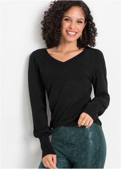 Sweter z balonowymi rękawami, ze zrównoważonej wiskozy ze sklepu bonprix w kategorii Swetry damskie - zdjęcie 170593947