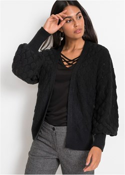 Sweter ażurowy bez zapięcia ze sklepu bonprix w kategorii Swetry damskie - zdjęcie 170594069