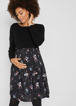 Sukienka ciążowa z dzianiny i wiskozy ze sklepu bonprix w kategorii Sukienki ciążowe - zdjęcie 170594347