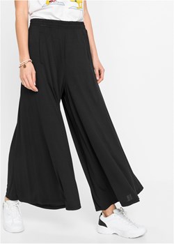 Spodnie culotte z dżerseju, z szerokimi nogawkami ze sklepu bonprix w kategorii Spodnie damskie - zdjęcie 170594749