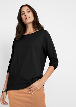 Luźniejszy shirt z długim rękawem ze sklepu bonprix w kategorii Bluzki damskie - zdjęcie 170595438