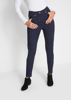 Spodnie twillowe ze stretchem, z wygodnym paskiem w talii, Slim Fit ze sklepu bonprix w kategorii Jeansy damskie - zdjęcie 170595698