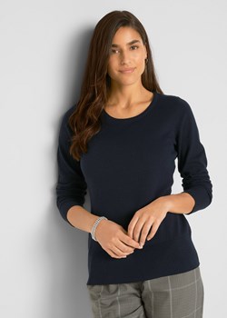 Sweter basic z bawełny z recyklingu ze sklepu bonprix w kategorii Swetry damskie - zdjęcie 170595789