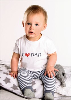 Spodnie niemowlęce z dżerseju (2 pary), bawełna organiczna ze sklepu bonprix w kategorii Spodnie i półśpiochy - zdjęcie 170595796