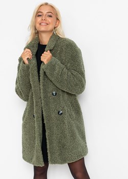 Krótki płaszcz oversized o wyglądzie wełnianego ze sklepu bonprix w kategorii Płaszcze damskie - zdjęcie 170595815