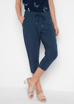 Spodnie z dżerseju z elastycznym paskiem ze sklepu bonprix w kategorii Spodnie damskie - zdjęcie 170596059