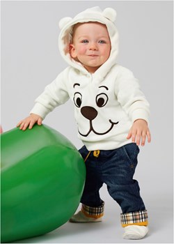 Bluza niemowlęca z polaru ze sklepu bonprix w kategorii Bluzy i swetry - zdjęcie 170596179