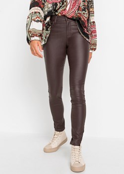 Spodnie ze stretchem push-up z powłoką ze sklepu bonprix w kategorii Spodnie damskie - zdjęcie 170596395