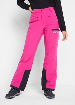 Spodnie narciarskie ocieplane i nieprzemakalne, ze śniegołapem, Straight ze sklepu bonprix w kategorii Spodnie damskie - zdjęcie 170596405