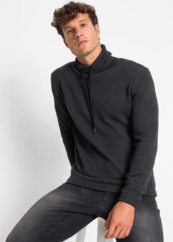 Sweter z szalowym kołnierzem ze sklepu bonprix w kategorii Swetry męskie - zdjęcie 170596575
