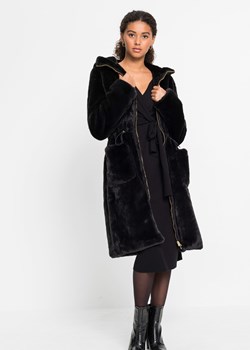 Płaszcz ze sztucznego futerka ze sklepu bonprix w kategorii Płaszcze damskie - zdjęcie 170596807