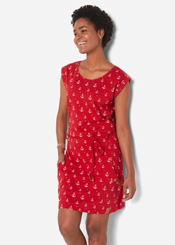 Sukienka shirtowa z rękawami motylkowymi i nadrukiem ze sklepu bonprix w kategorii Sukienki - zdjęcie 170597506