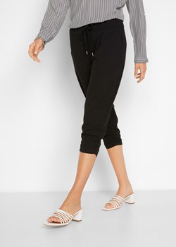 Spodnie z dżerseju z elastycznym paskiem ze sklepu bonprix w kategorii Spodnie damskie - zdjęcie 170597986