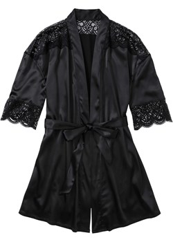 Szlafrok kimono satynowy ze sklepu bonprix w kategorii Szlafroki damskie - zdjęcie 170598435