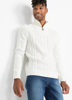 Sweter ze stójką ze sklepu bonprix w kategorii Swetry męskie - zdjęcie 170598659