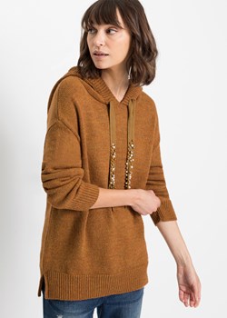 Sweter z kapturem ze sklepu bonprix w kategorii Swetry damskie - zdjęcie 170598877