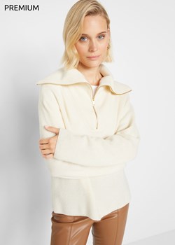 Sweter wełniany ze stójką, z domieszką materiału Good Cashmere Standard® ze sklepu bonprix w kategorii Swetry damskie - zdjęcie 170599075