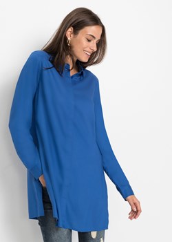 Długa bluzka z rozcięciem ze sklepu bonprix w kategorii Bluzki damskie - zdjęcie 170599947