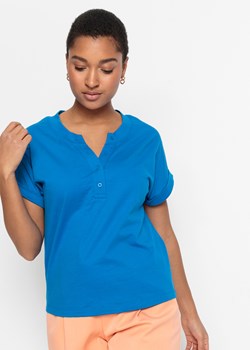 Shirt boxy z plisą guzikową ze sklepu bonprix w kategorii Bluzki damskie - zdjęcie 170600496