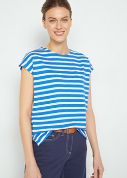 T-shirt oversize w paski, ze zrównoważonego materiału ze sklepu bonprix w kategorii Bluzki damskie - zdjęcie 170600607