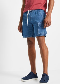 Szorty dżinsowe z gumką w talii, Loose Fit ze sklepu bonprix w kategorii Spodenki męskie - zdjęcie 170600929