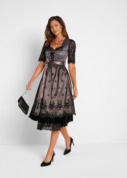 Sukienka w ludowym stylu w cętki leoparda ze sklepu bonprix w kategorii Sukienki - zdjęcie 170601156