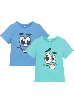 T-shirt chłopięcy (2 szt.) z bawełny organicznej ze sklepu bonprix w kategorii T-shirty chłopięce - zdjęcie 170601415