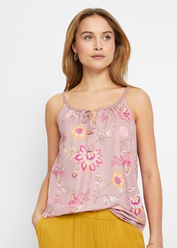 Top shirtowy w kwiaty ze sklepu bonprix w kategorii Bluzki damskie - zdjęcie 170601498